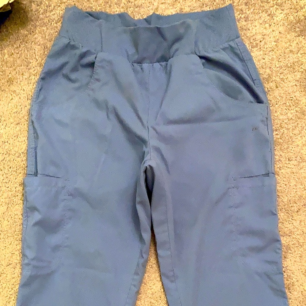 Womens XS blue scrub pants